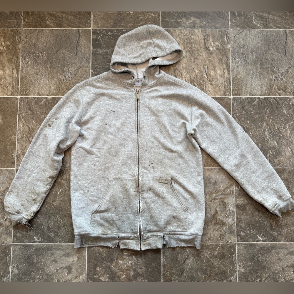 Vintage Carhartt Destroyed Zip-Up Hoodie
